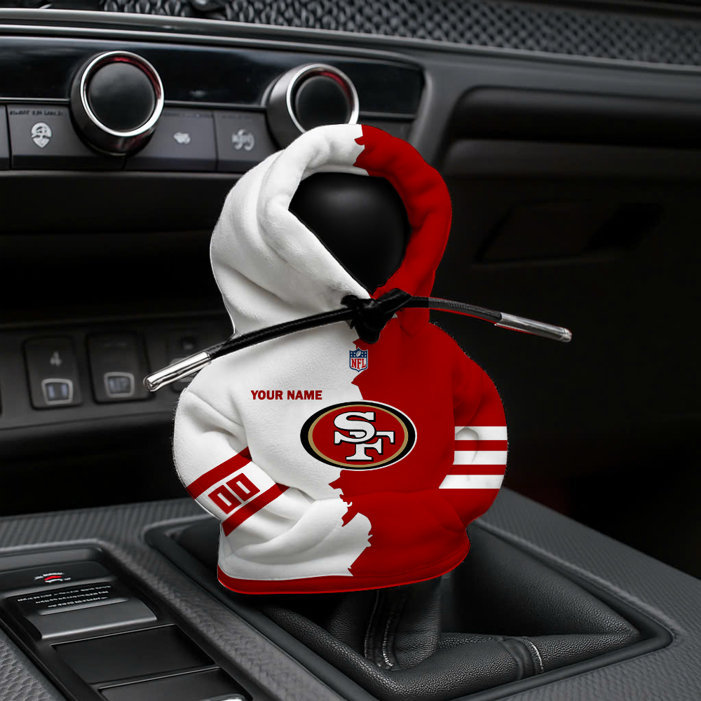 [SPECIAL OFFER] NEW CUSTOMIZED NFL11 SF49 SAN FRANCISCO 49ERS CAR HOODIE SHIFT KNOB