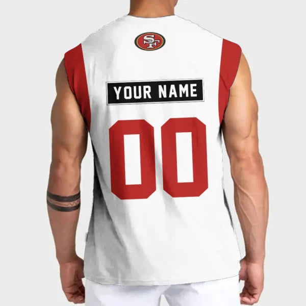 [SPECIAL OFFER] NEW CUSTOMIZED NFL11 SF49 SAN FRANCISCO 49ERS TANKTOP & GYM SHIRT