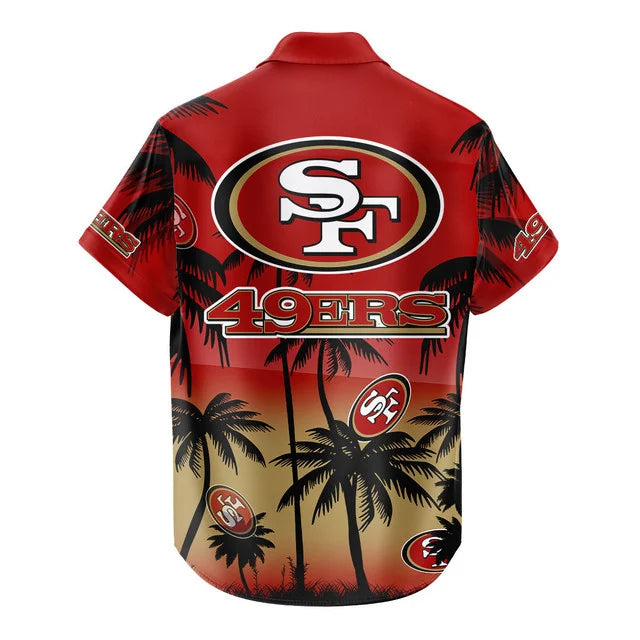[SPECIAL OFFER] NEW CUSTOMIZED NFL11 SF49 SAN FRANCISCO 49ERS UNISEX HAWAIIAN SHIRT & SHORTS SET