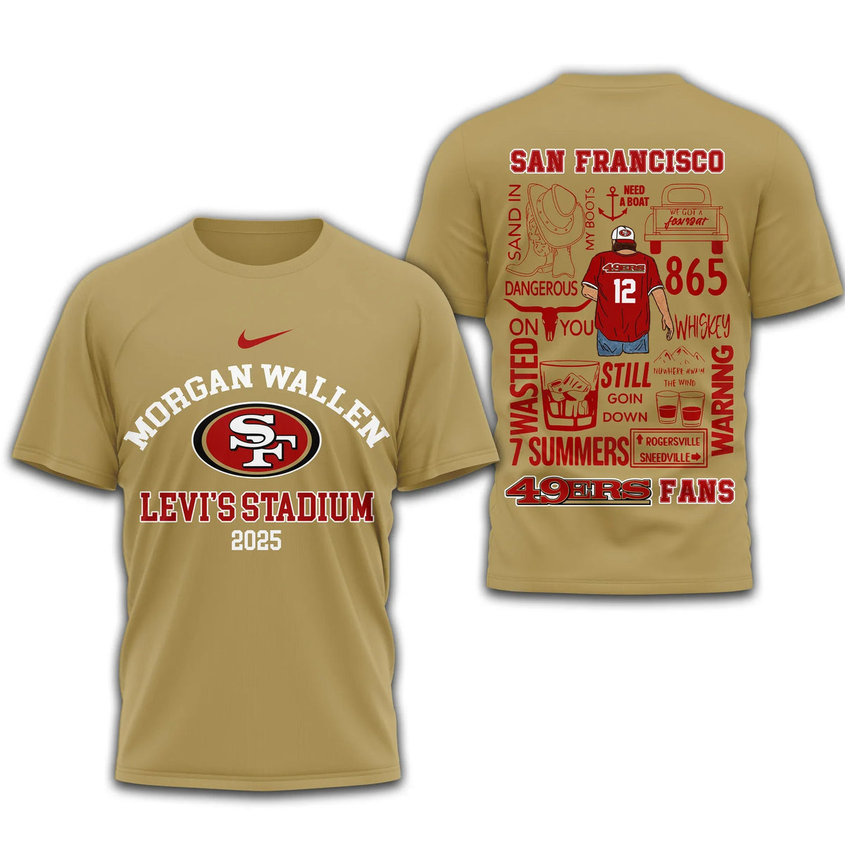 [SPECIAL OFFER] NEW CUSTOMIZED NFL11 SF49 SAN FRANCISCO 49ERS T-SHIRT | MULTIPLE COLORS AVAILABLE