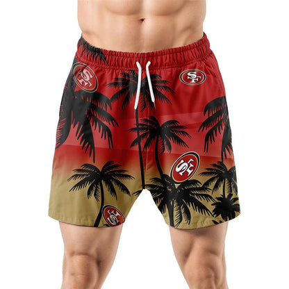 [SPECIAL OFFER] NEW CUSTOMIZED NFL11 SF49 SAN FRANCISCO 49ERS UNISEX HAWAIIAN SHIRT & SHORTS SET