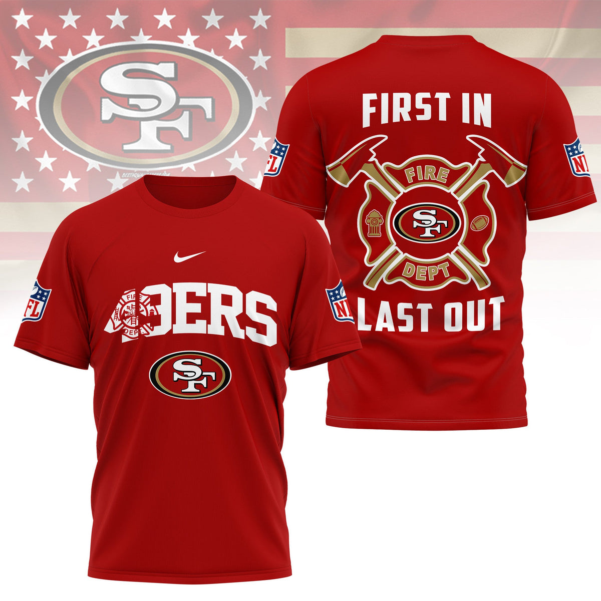 [SPECIAL OFFER] NEW CUSTOMIZED NFL11 SF49 SAN FRANCISCO 49ERS T-SHIRT | MULTIPLE COLORS AVAILABLE