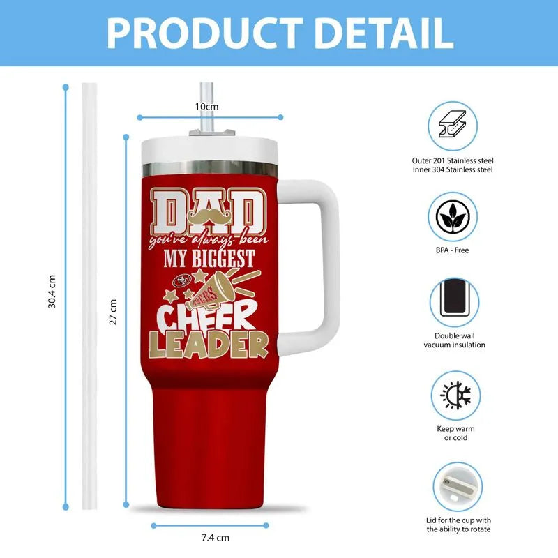 [SPECIAL OFFER] NEW CUSTOMIZED NFL11 SF49 SAN FRANCISCO 49ERS 40OZ TUMBLER