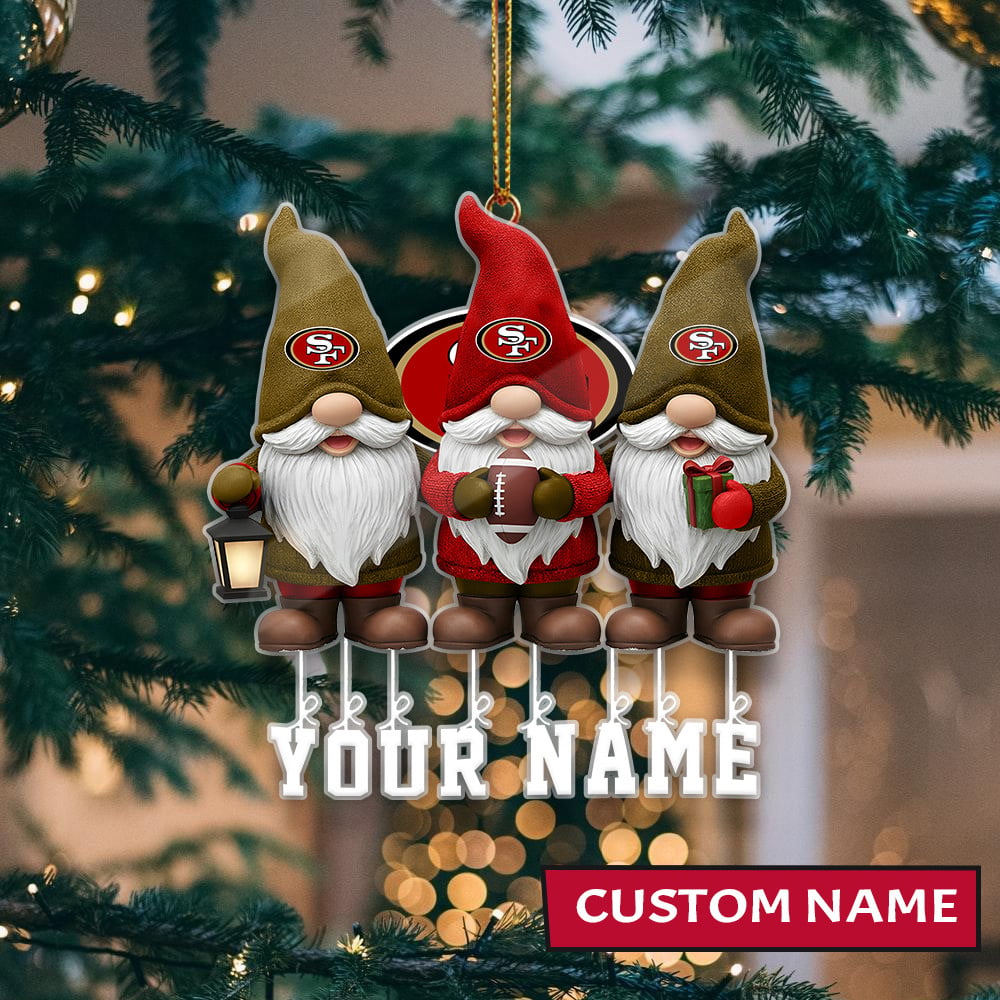[SPECIAL OFFER] NEW CUSTOMIZED NFL11 SF49 SAN FRANCISCO 49ERS CHRISTMAS ACRYLIC ORNAMENT