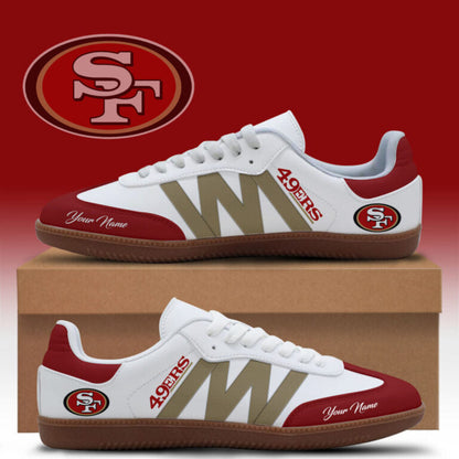 [SPECIAL OFFER] NEW CUSTOMIZED NFL11 SF49 SAN FRANCISCO 49ERS CLASSIC SNEAKERS