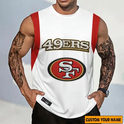 [SPECIAL OFFER] NEW CUSTOMIZED NFL11 SF49 SAN FRANCISCO 49ERS TANKTOP & GYM SHIRT