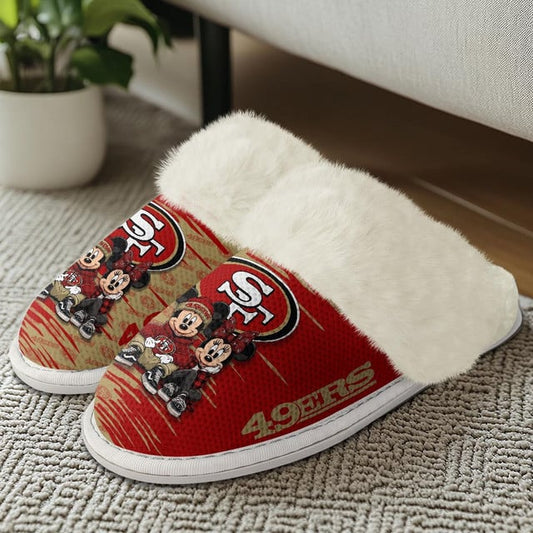 [SPECIAL OFFER] NEW CUSTOMIZED NFL11 SF49 SAN FRANCISCO 49ERS COTTON SLIPPERS