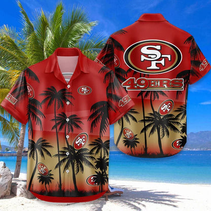 [SPECIAL OFFER] NEW CUSTOMIZED NFL11 SF49 SAN FRANCISCO 49ERS UNISEX HAWAIIAN SHIRT & SHORTS SET