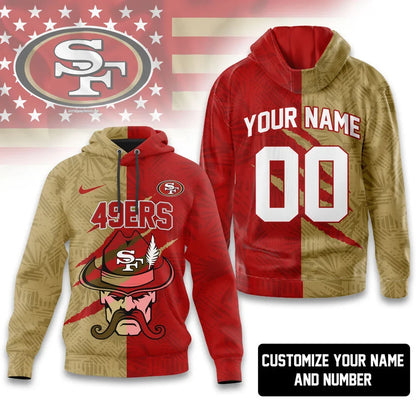 [SPECIAL OFFER] NEW CUSTOMIZED NFL11 SF49 SAN FRANCISCO 49ERS T-SHIRT, HOODIE, ZIP HOODIE