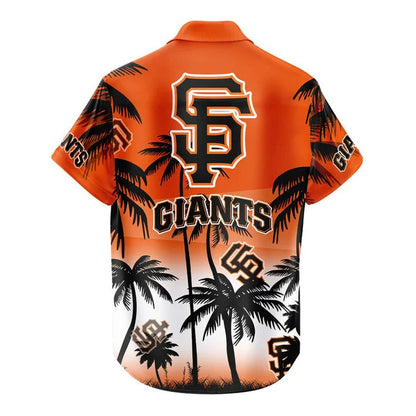 [FLASH SALE] NEW CUSTOMIZED MLB06 SFG SAN FRANCISCO GIANTS UNISEX HAWAIIAN SHIRT & SHORTS SET