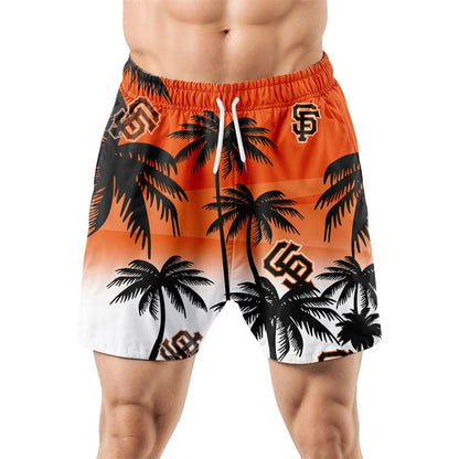 [FLASH SALE] NEW CUSTOMIZED MLB06 SFG SAN FRANCISCO GIANTS UNISEX HAWAIIAN SHIRT & SHORTS SET