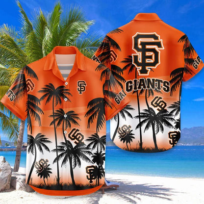 [FLASH SALE] NEW CUSTOMIZED MLB06 SFG SAN FRANCISCO GIANTS UNISEX HAWAIIAN SHIRT & SHORTS SET