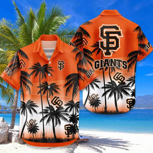 [FLASH SALE] NEW CUSTOMIZED MLB06 SFG SAN FRANCISCO GIANTS UNISEX HAWAIIAN SHIRT & SHORTS SET
