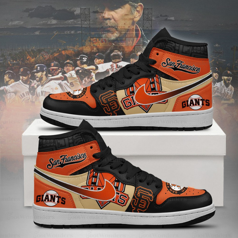 [FLASH SALE] NEW CUSTOMIZED MLB06 SF GIANTS AIR JORDAN SNEAKERS