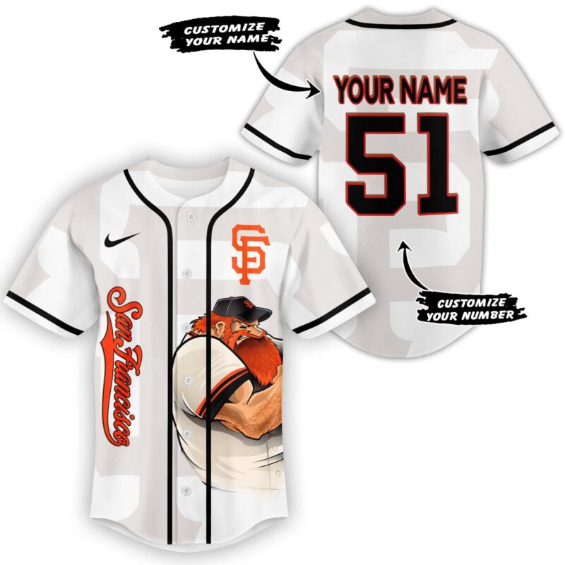 [FLASH SALE] NEW CUSTOMIZED MLB06 SF GIANTS BASEBALL JERSEY