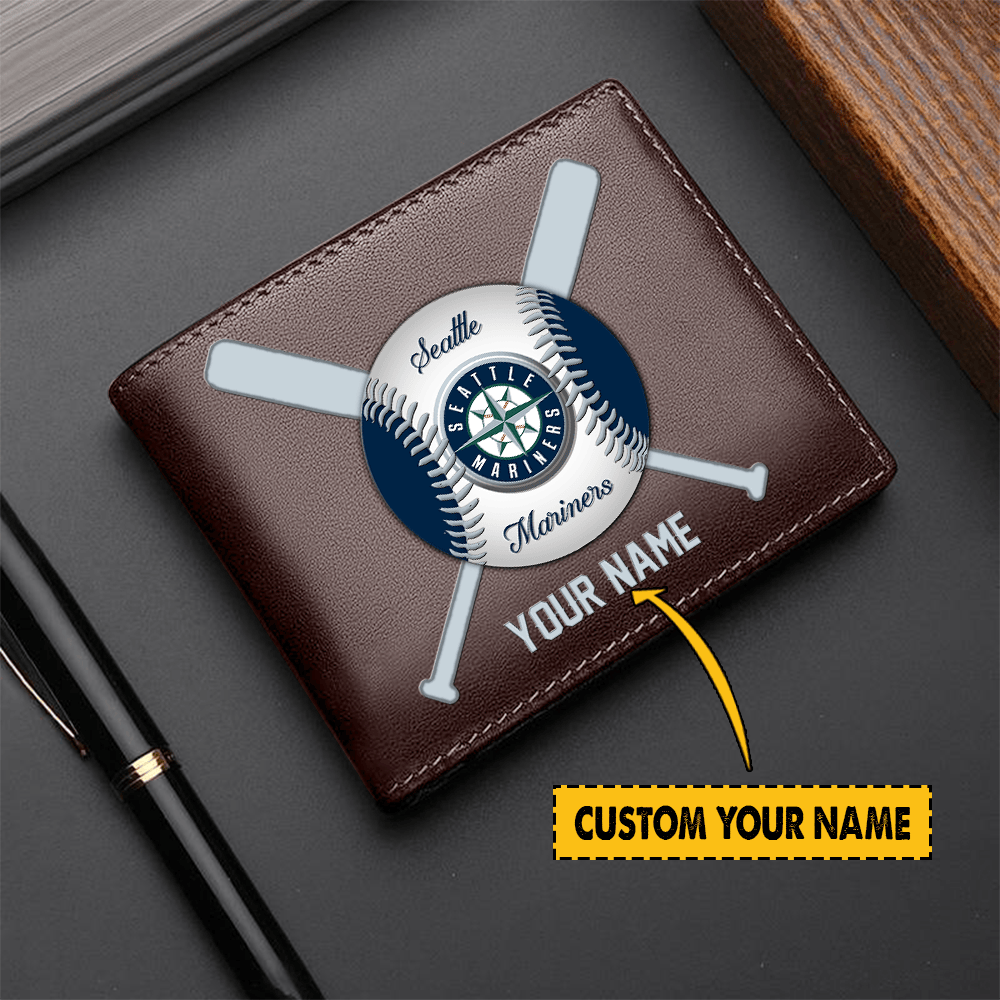 [FLASH SALE] NEW CUSTOMIZED MLB14 SMS SEATTLE MARINERS LEATHER WALLET
