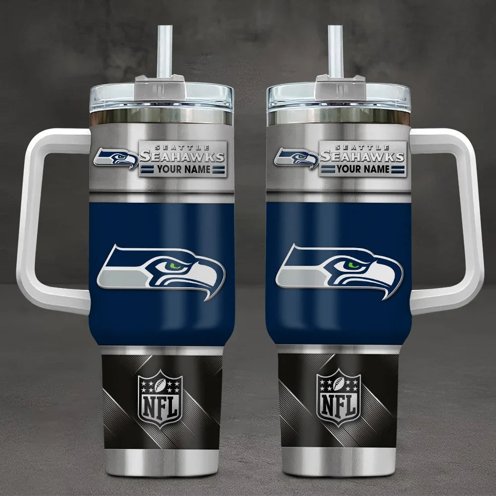 [SPECIAL OFFER] NEW CUSTOMIZED NFL06 SSH SEATTLE SEAHAWKS TUMBLER CUP