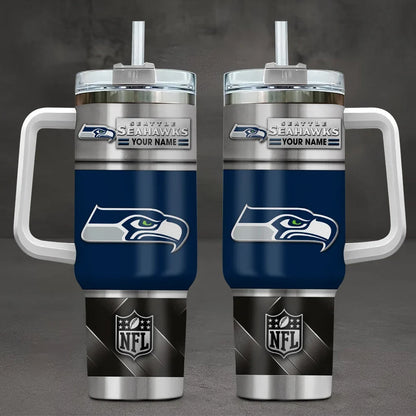 [SPECIAL OFFER] NEW CUSTOMIZED NFL06 SSH SEATTLE SEAHAWKS TUMBLER CUP
