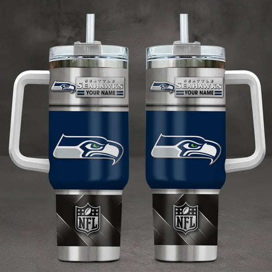 [SPECIAL OFFER] NEW CUSTOMIZED NFL06 SSH SEATTLE SEAHAWKS TUMBLER CUP