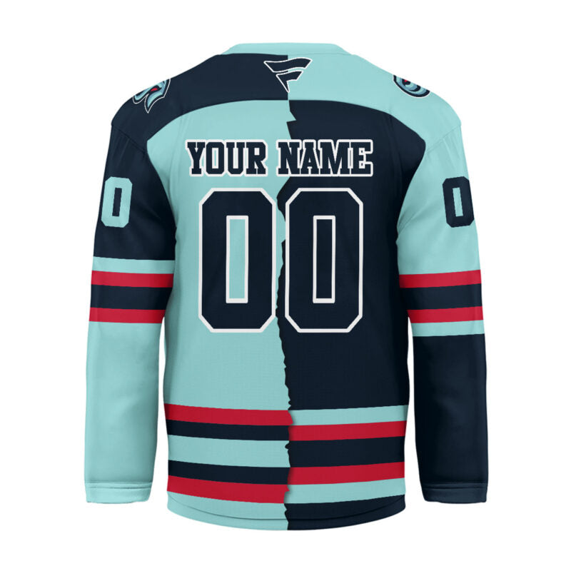 [SUPER SALE] NEW CUSTOMIZED NHL20 SEATTLE KRAKEN UNISEX HOCKEY JERSEY