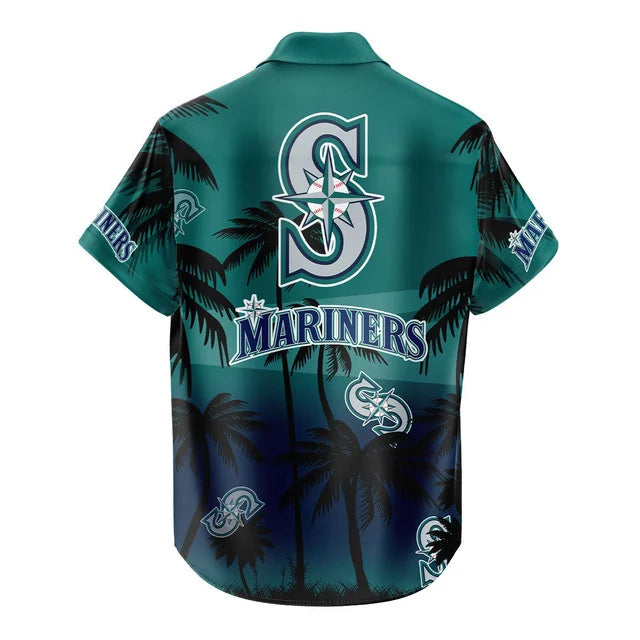 [FLASH SALE] NEW CUSTOMIZED MLB14 SMS SEATTLE MARINERS UNISEX HAWAIIAN SHIRT & SHORTS SET