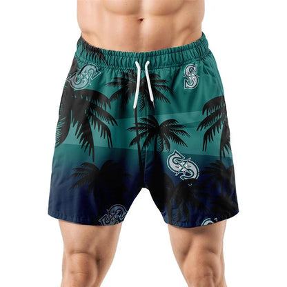 [FLASH SALE] NEW CUSTOMIZED MLB14 SMS SEATTLE MARINERS UNISEX HAWAIIAN SHIRT & SHORTS SET