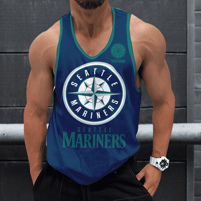 [FLASH SALE] NEW CUSTOMIZED MLB14 SEATTLE MARINERS UNISEX TANK TOP