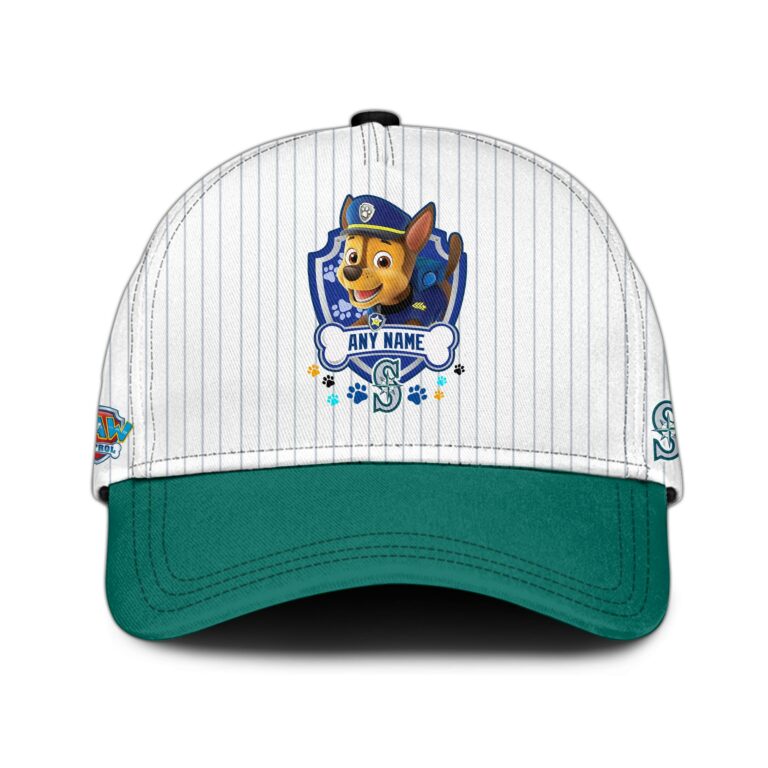 [FLASH SALE] NEW CUSTOMIZED MLB14 SMS SEATTLE MARINERS x PAW PATROL BASEBALL JERSEY & CAP