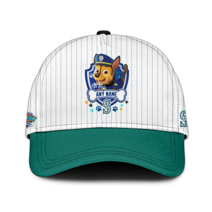 [FLASH SALE] NEW CUSTOMIZED MLB14 SMS SEATTLE MARINERS x PAW PATROL BASEBALL JERSEY & CAP