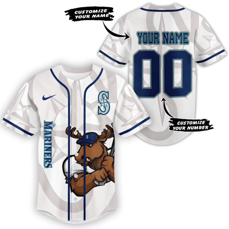 [FLASH SALE] NEW CUSTOMIZED MLB14 ST MARINERS BASEBALL JERSEY