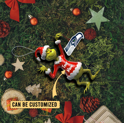 [SPECIAL OFFER] NEW CUSTOMIZED NFL06 SSH SEATTLE SEAHAWKS CHRISTMAS ACRYLIC ORNAMENT