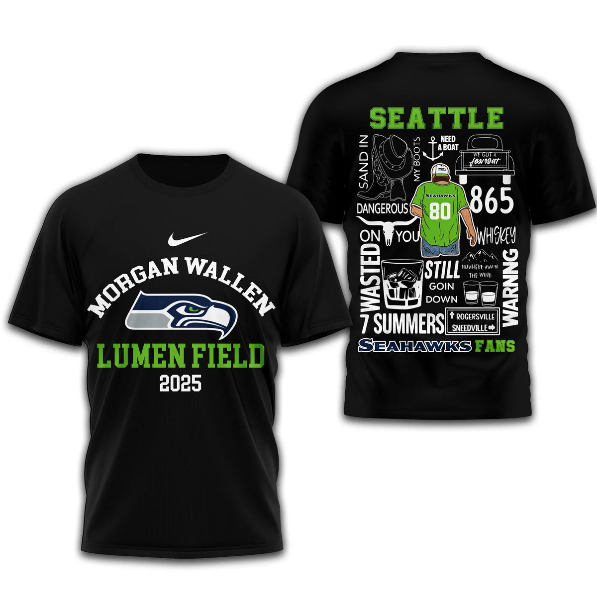 [SPECIAL OFFER] NEW CUSTOMIZED NFL06 SSH SEATTLE SEAHAWKS T-SHIRT | MULTIPLE COLORS AVAILABLE