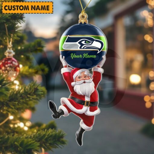 [SPECIAL OFFER] NEW CUSTOMIZED NFL06 SSH SEATTLE SEAHAWKS CHRISTMAS ACRYLIC ORNAMENT