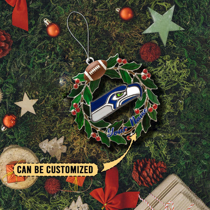 [SPECIAL OFFER] NEW CUSTOMIZED NFL06 SSH SEATTLE SEAHAWKS CHRISTMAS ACRYLIC ORNAMENT