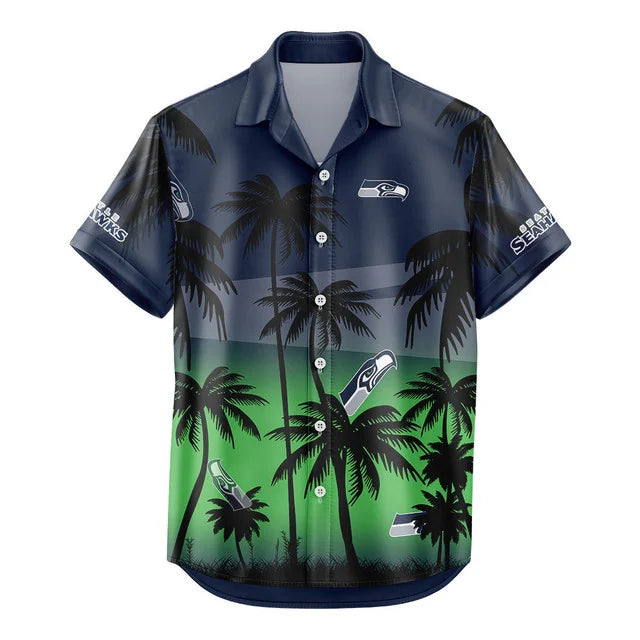 [SPECIAL OFFER] NEW CUSTOMIZED NFL06 SSH SEATTLE SEAHAWKS UNISEX HAWAIIAN SHIRT & SHORTS SET