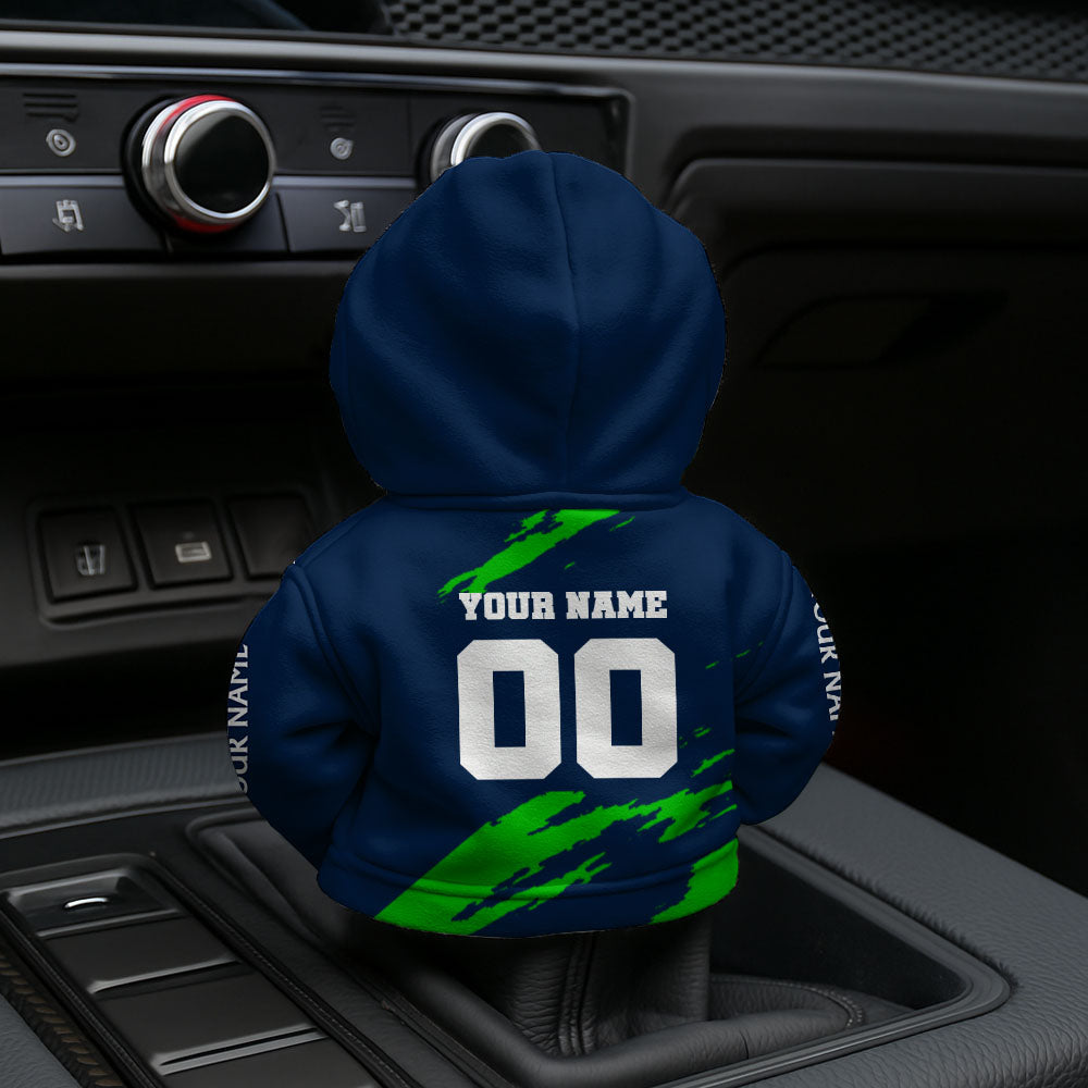 [SPECIAL OFFER] NEW CUSTOMIZED NFL06 SSH SEATTLE SEAHAWKS CAR HOODIE SHIFT KNOB COVER