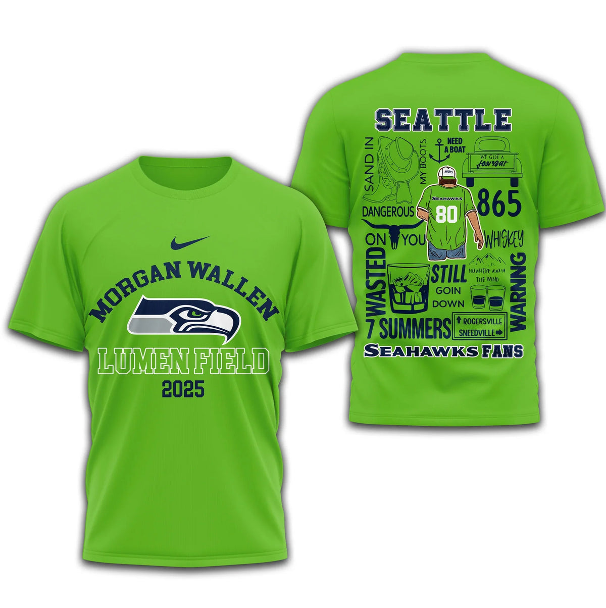 [SPECIAL OFFER] NEW CUSTOMIZED NFL06 SSH SEATTLE SEAHAWKS T-SHIRT | MULTIPLE COLORS AVAILABLE