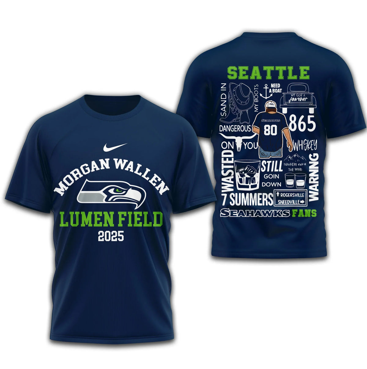 [SPECIAL OFFER] NEW CUSTOMIZED NFL06 SSH SEATTLE SEAHAWKS T-SHIRT | MULTIPLE COLORS AVAILABLE