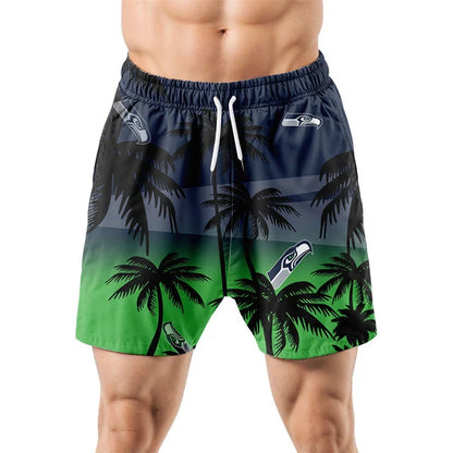 [SPECIAL OFFER] NEW CUSTOMIZED NFL06 SSH SEATTLE SEAHAWKS UNISEX HAWAIIAN SHIRT & SHORTS SET