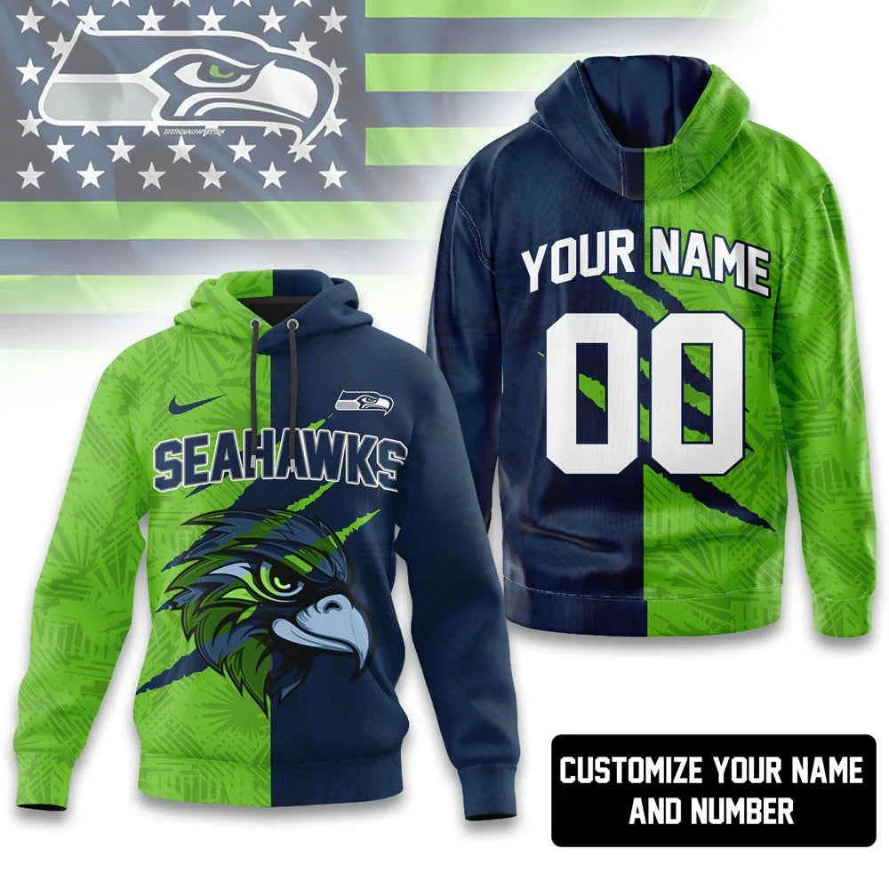 [SPECIAL OFFER] NEW CUSTOMIZED NFL06 SSH SEATTLE SEAHAWKS T-SHIRT, HOODIE, ZIP HOODIE
