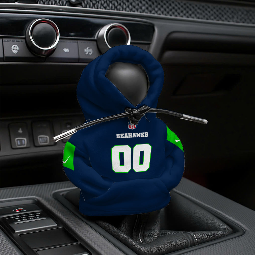 [SPECIAL OFFER] NEW CUSTOMIZED NFL06 SSH SEATTLE SEAHAWKS AUTOMOTIVE HOODIE SHIFT KNOB COVER