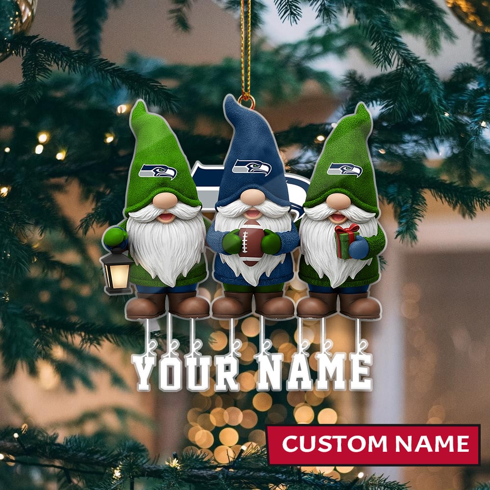 [SPECIAL OFFER] NEW CUSTOMIZED NFL06 SSH SEATTLE SEAHAWKS CHRISTMAS ACRYLIC ORNAMENT