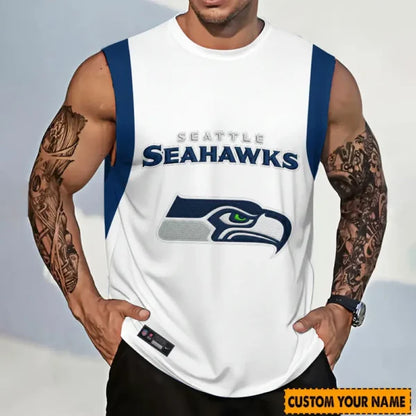 [SPECIAL OFFER] NEW CUSTOMIZED NFL06 SSH SEATTLE SEAHAWKS TANKTOP & GYM SHIRT