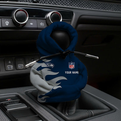 [SPECIAL OFFER] NEW CUSTOMIZED NFL06 SSH SEATTLE SEAHAWKS CAR HOODIE SHIFT KNOB COVER