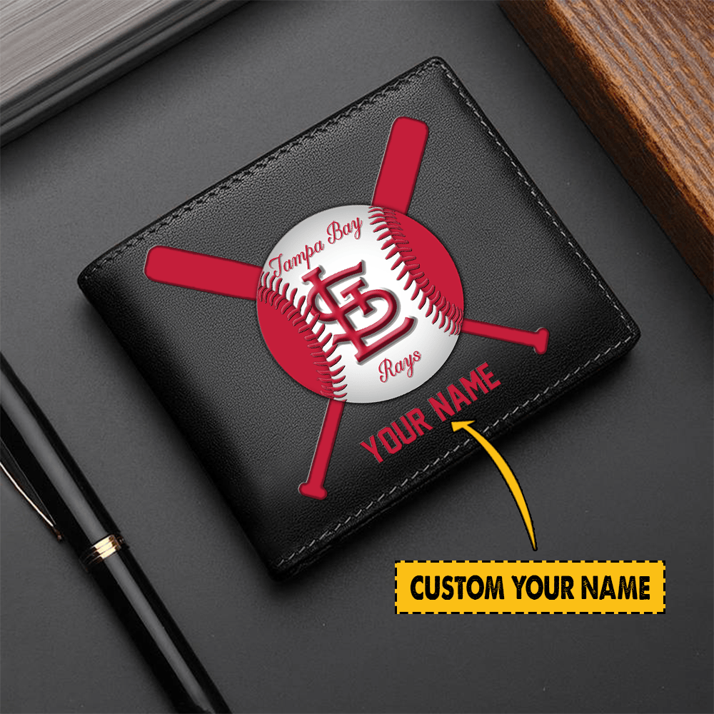 [FLASH SALE] NEW CUSTOMIZED MLB24 SLC ST. LOUIS CARDINALS LEATHER WALLET