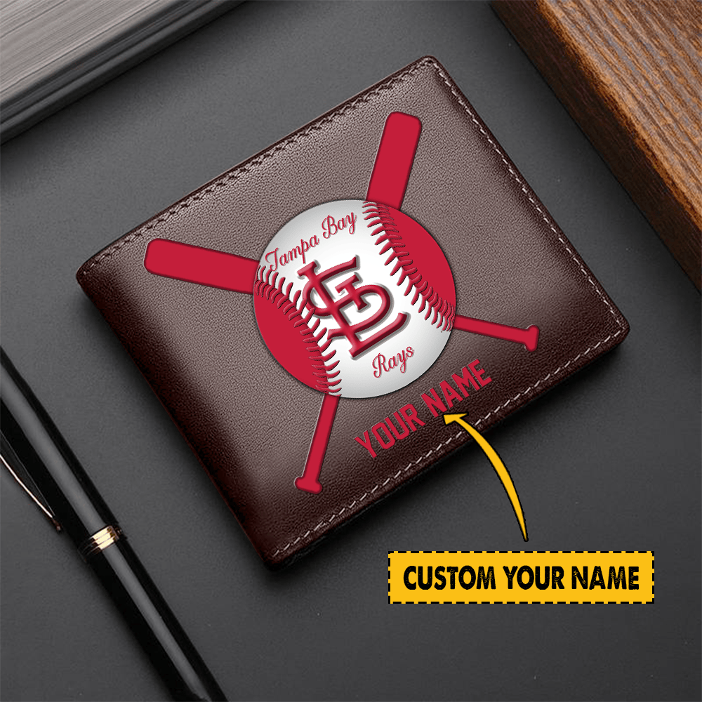 [FLASH SALE] NEW CUSTOMIZED MLB24 SLC ST. LOUIS CARDINALS LEATHER WALLET
