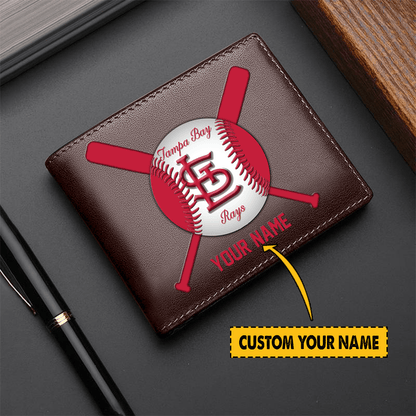 [FLASH SALE] NEW CUSTOMIZED MLB24 SLC ST. LOUIS CARDINALS LEATHER WALLET