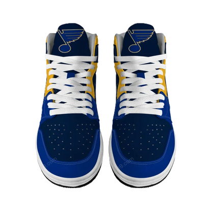[SUPER SALE] NEW CUSTOMIZED NHL14 SL BLUES AIR JORDAN SNEAKERS