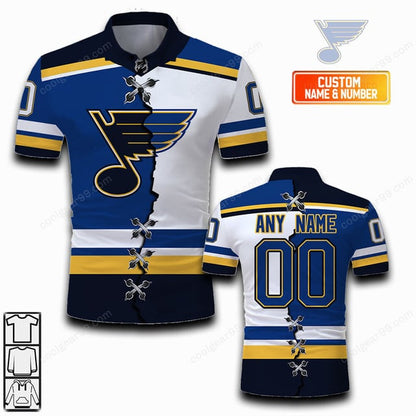 LIMITED EDITION - NEW CUSTOMIZED NHL14 SLB ST. LOUIS BLUES UNISEX T-SHIRT, POLO, HOODIE & JACKETS