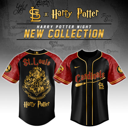 [FLASH SALE] NEW CUSTOMIZED MLB24 SL CARDINALS x HARRY POTTER BASEBALL JERSEY & CAP